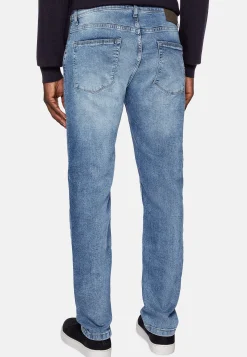 Jeans-Boggi Milano 5 Poches En Denim Clair