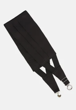 Ceinture De Smoking-Boggi Milano Bande-ceinture De Smoking En Soie Noir