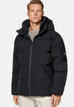 Blousons-Boggi Milano Bomber En Nylon Recyclé En Plume D'Oie BTech Noir