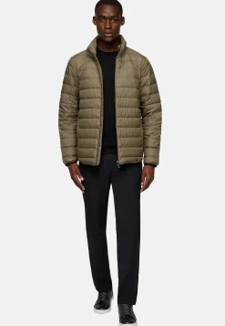 Blousons-Boggi Milano Bomber En Tissu Technique Military Green