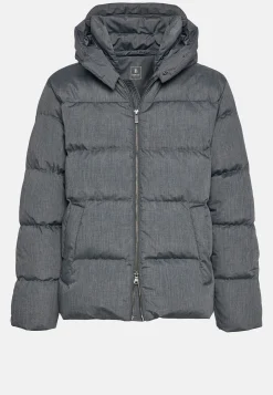 Blousons-Boggi Milano Bomber En Tissu Technique En Plume D'Oie Gris