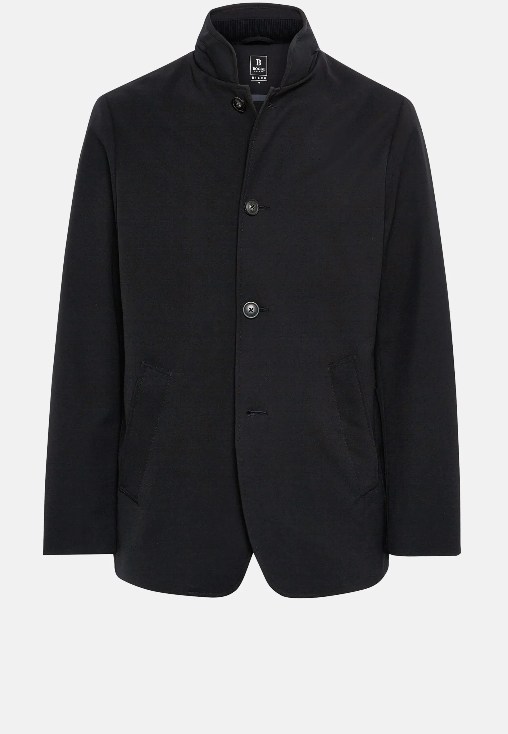 Manteaux-Boggi Milano Caban En Tissu Technique BTech Noir