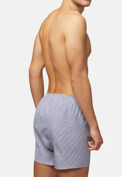 Sous-Vêtements Et Pyjamas-Boggi Milano Caleçon À Rayures Bleues En Coton bleu à rayures