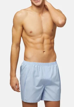Sous-Vêtements Et Pyjamas-Boggi Milano Caleçon En Coton bleu clair uni
