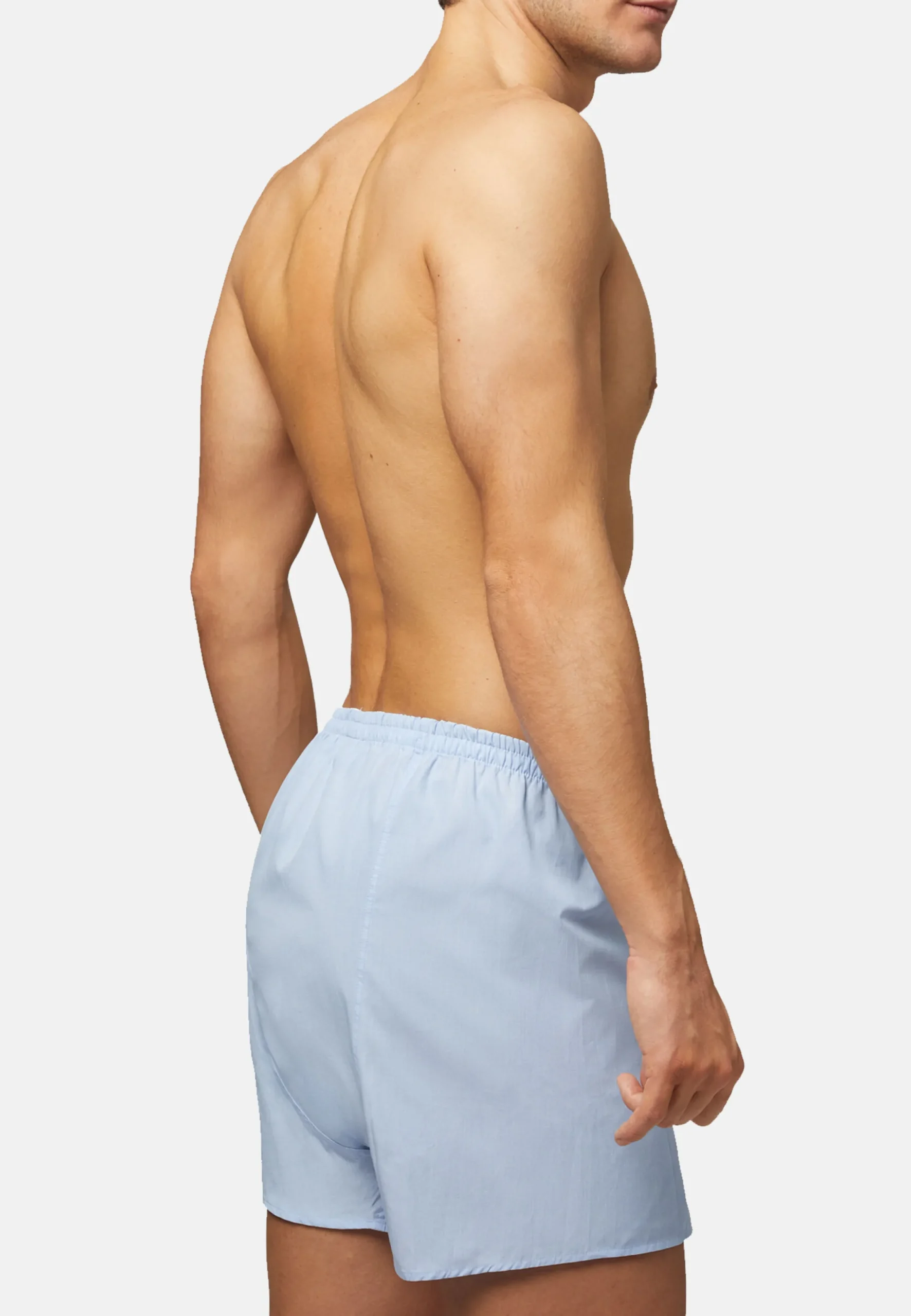 Sous-Vêtements Et Pyjamas-Boggi Milano Caleçon En Coton bleu clair uni