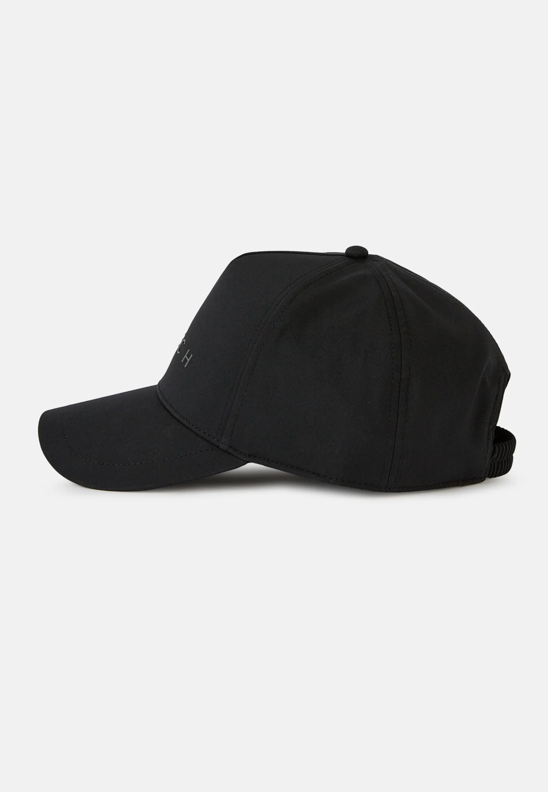 Bonnets-Boggi Milano Casquette Avec Visière En Tissu Technique Noir