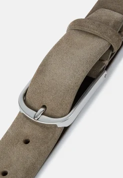 Ceintures-Boggi Milano Ceinture En Daim. Taupe
