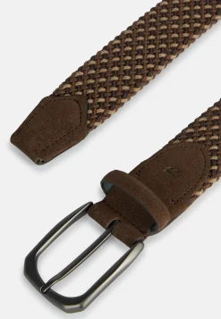 Ceintures-Boggi Milano Ceinture Tressée Extensible Marron