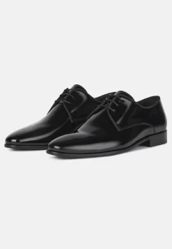 Classiques-Boggi Milano Chaussures Derby En Cuir Noir