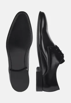 Classiques-Boggi Milano Chaussures Derby En Cuir Noir