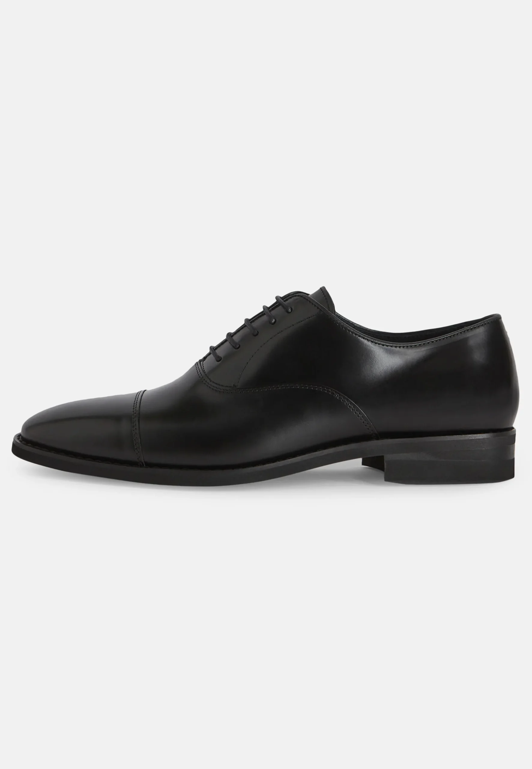 Classiques-Boggi Milano Chaussures Oxford En Cuir Noir