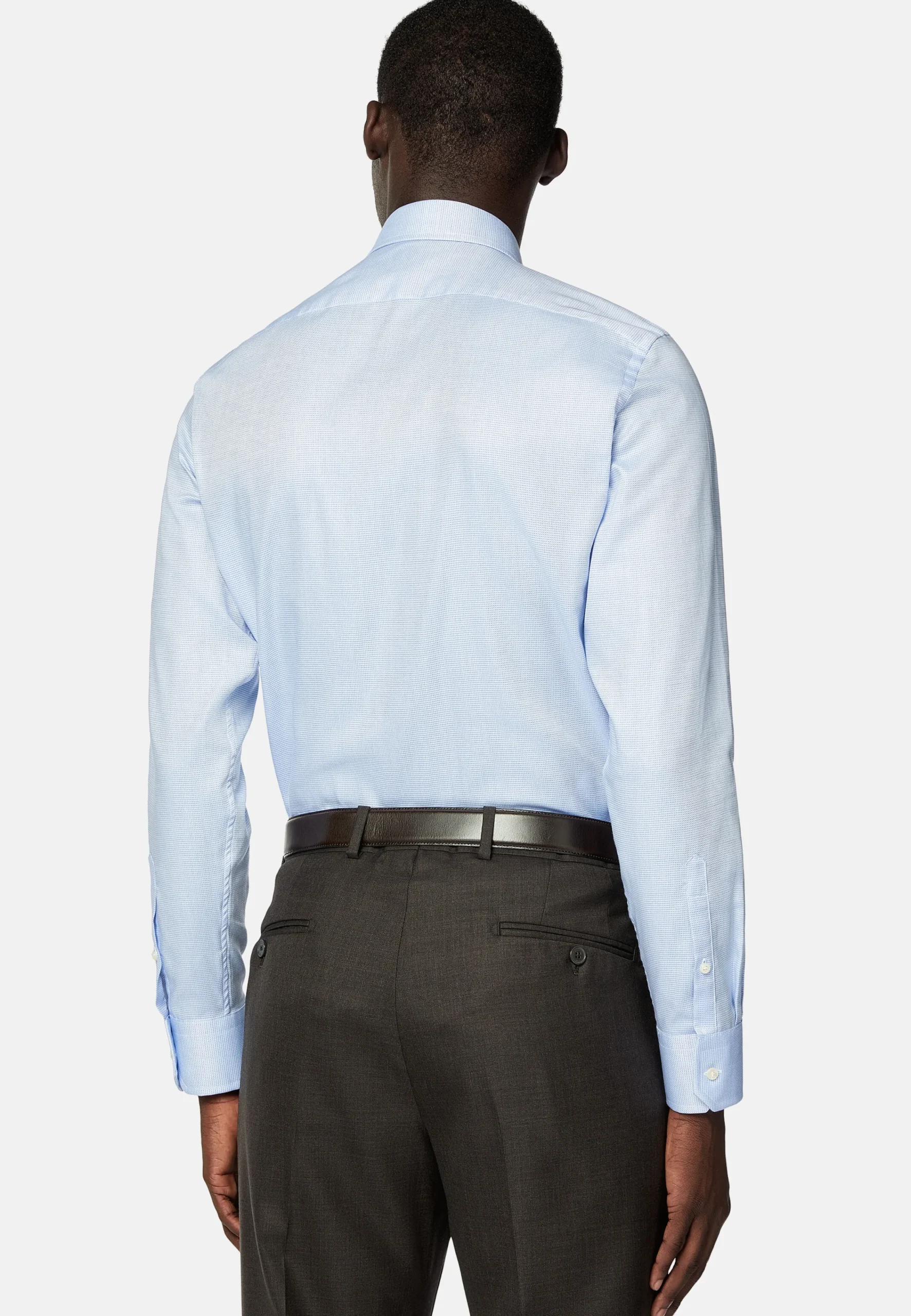 Chemises Habillées-Boggi Milano Chemise à Micromotif En Coton Slim Fit
