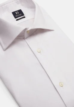 Chemises Habillées-Boggi Milano Chemise Blanche En Coton Dobby Regular Fit
