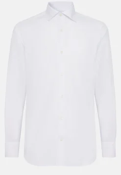 Chemises Habillées-Boggi Milano Chemise Blanche En Sergé De Coton Slim Fit