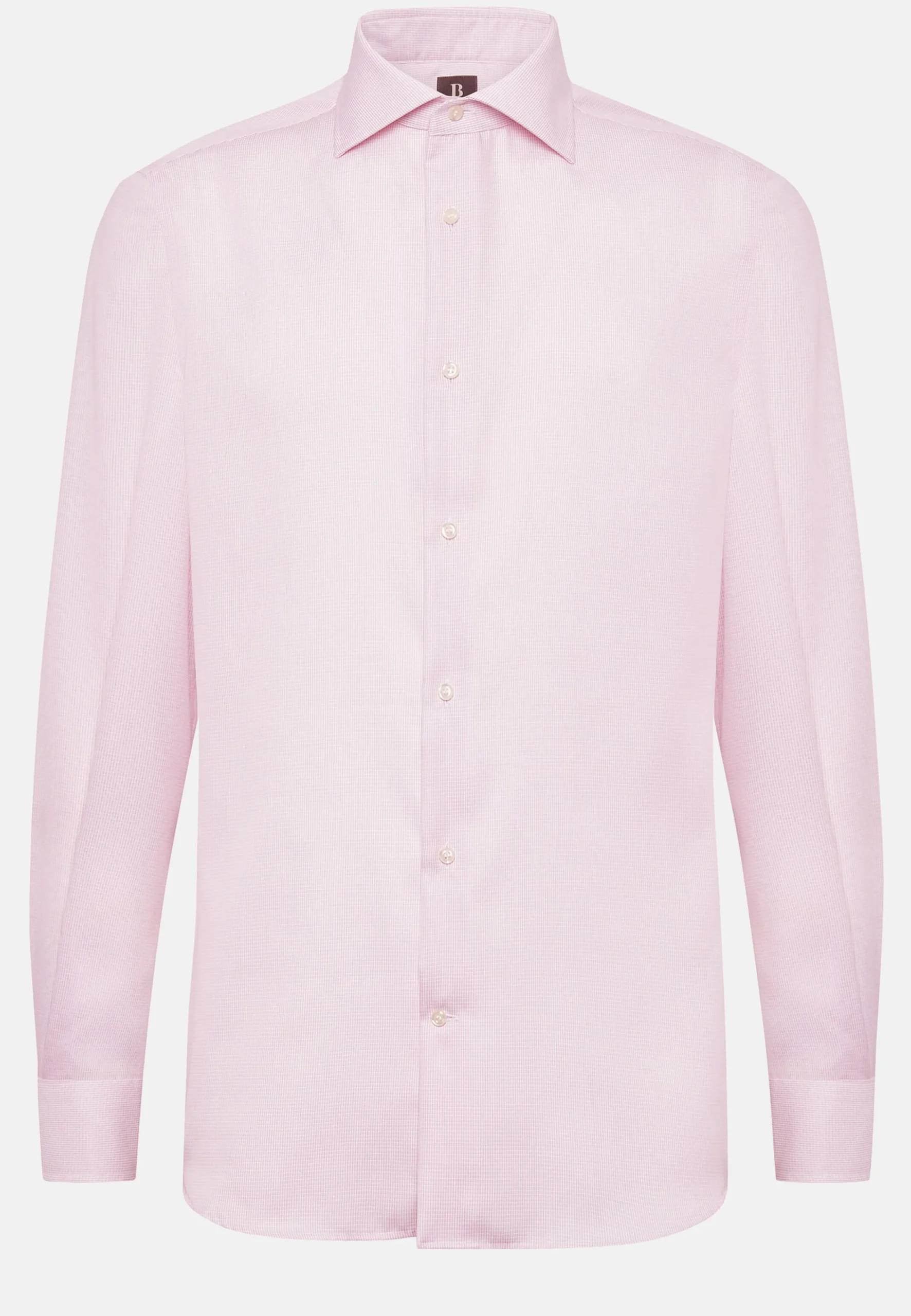 Chemises Habillées-Boggi Milano Chemise En Coton Dobby Regular Fit Rose