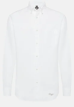 Chemises Décontractée-Boggi Milano Chemise En Coton Oxford Bio Coupe Droite