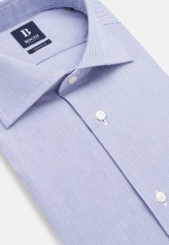 Chemises Habillées-Boggi Milano Chemise En Coton Pinpoint Regular Fit Bleu
