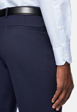 Chemises Habillées-Boggi Milano Chemise En Sergé De Coton Regular Fit Bleu clair