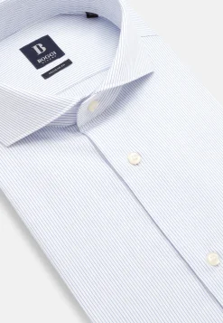 Chemises Habillées-Boggi Milano Chemise En Sergé De Coton Regular Fit Bleu clair