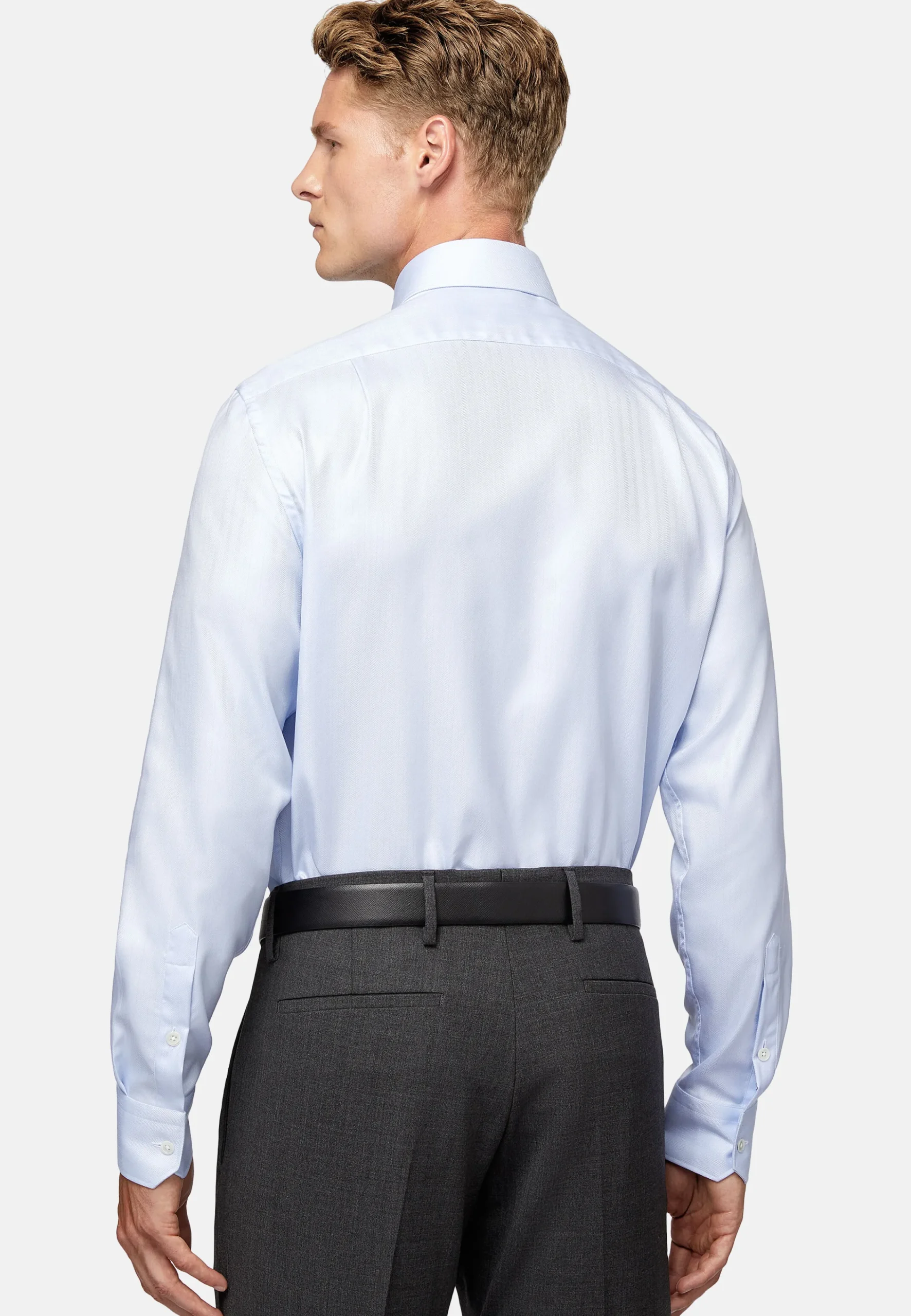 Chemises Habillées-Boggi Milano Chemise En Sergé De Coton Regular Fit