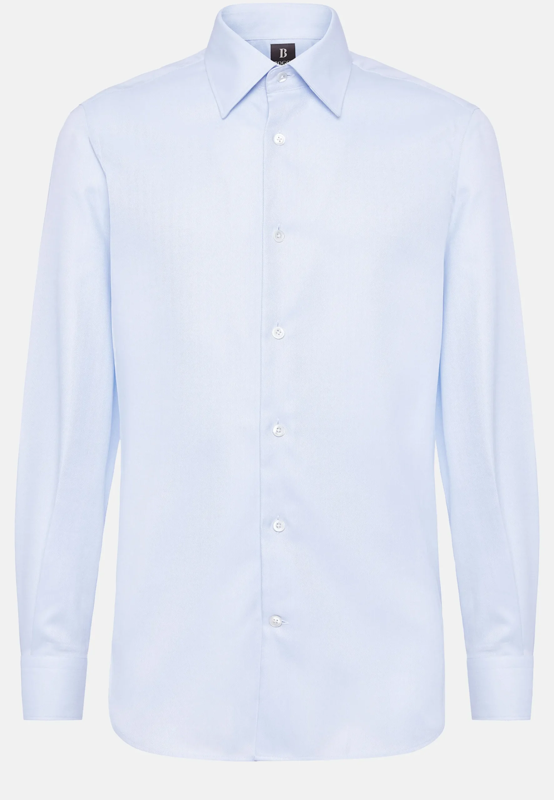 Chemises Habillées-Boggi Milano Chemise En Sergé De Coton Regular Fit