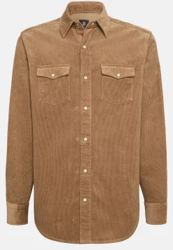 Chemises Décontractée-Boggi Milano Chemise En Velours De Coton Regular Fit