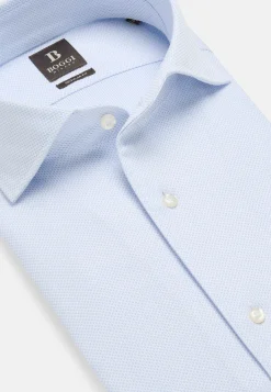 Chemises Habillées-Boggi Milano Chemise Nid D'Abeille En Coton Regular Fit