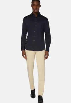 Chemises Polo-Boggi Milano Chemise Polo En Jersey De Coton Coupe Regular bleu marine