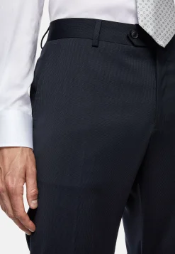 Costumes-Boggi Milano Costume Bleu À Rayures En Laine Extensible bleu marine