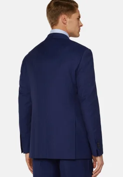 Costumes-Boggi Milano Costume Bleu Roi À Fines Rayures En Pure Laine Super 130 Bleu royal