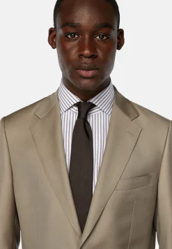 Costumes-Boggi Milano Costume Gris Tourterelle En Pure Laine Taupe