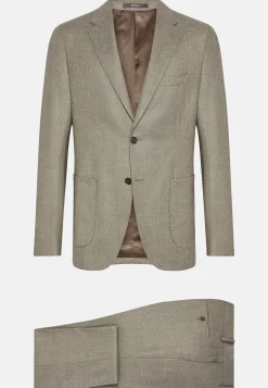 Costumes-Boggi Milano Costume Gris Tourterelle En Pure Laine Taupe