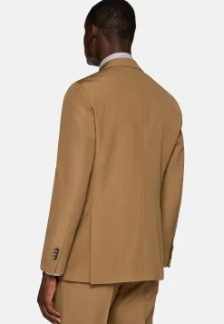 Costumes-Boggi Milano Costume En Pure Laine Noisette