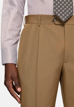 Costumes-Boggi Milano Costume En Pure Laine Noisette