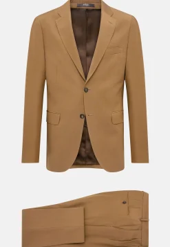 Costumes-Boggi Milano Costume En Pure Laine Noisette