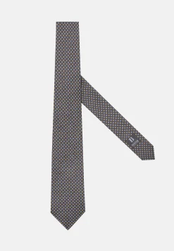 Cravates-Boggi Milano Cravate Motif Médaillons En Soie