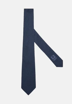 Cravates-Boggi Milano Cravate Motif Pied-De-Poule En Soie