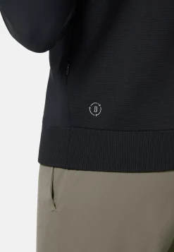 Tricots-Boggi Milano Gilet En Maille Recyclée Et Jersey Technique bleu marine