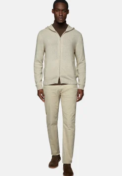 Tricots-Boggi Milano Gilet En Cachemire Mélangé Sable