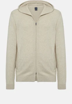 Tricots-Boggi Milano Gilet En Cachemire Mélangé Sable