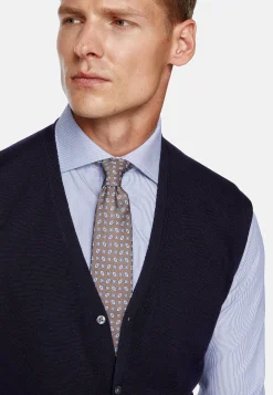 Tricots-Boggi Milano Gilet En Laine Mérinos