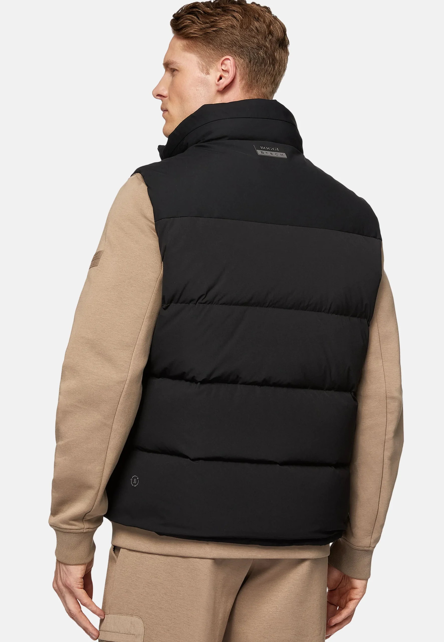 Blousons-Boggi Milano Gilet En Nylon Extensible En Plume D'Oie B Tech Noir