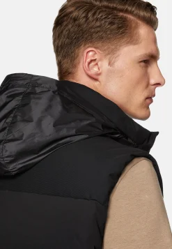 Blousons-Boggi Milano Gilet En Nylon Extensible En Plume D'Oie B Tech Noir