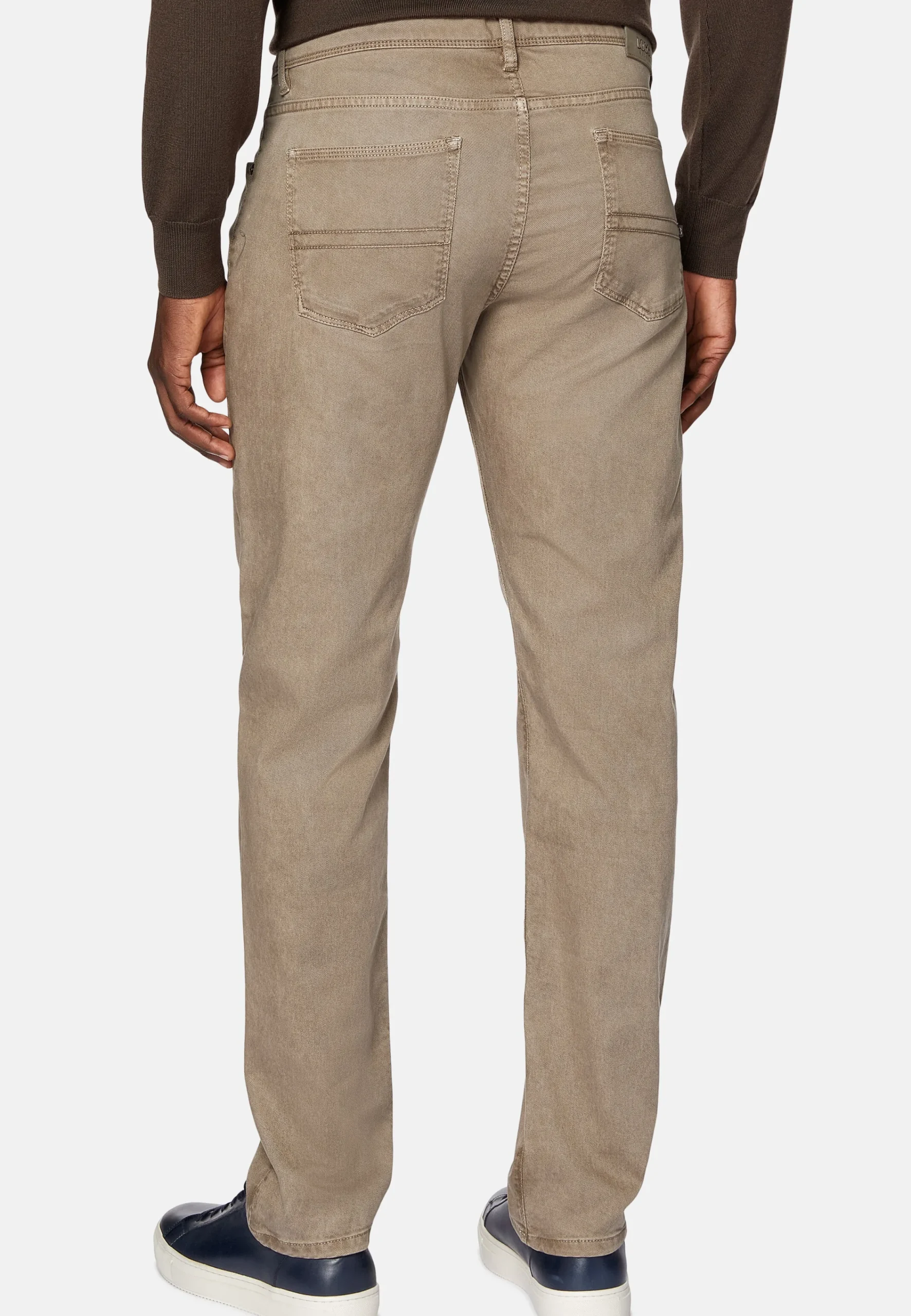 Pantalons-Boggi Milano Jean En Coton Tencel Extensible