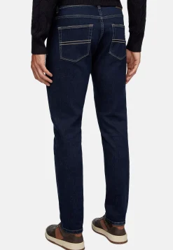 Jeans-Boggi Milano Jean En Denim Extensible Bleu Foncé