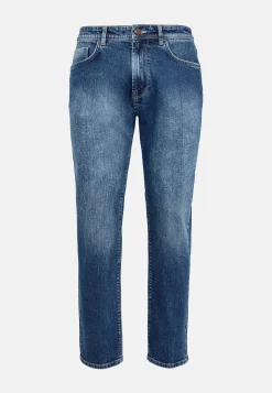 Jeans-Boggi Milano Jean En Denim Extensible Bleu À Délavage Moyen Bleu clair