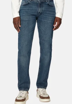 Jeans-Boggi Milano Jean En Denim Extensible Bleu Foncé
