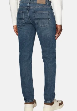 Jeans-Boggi Milano Jean En Denim Extensible Bleu Foncé