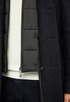 Manteaux-Boggi Milano Manteau Avec Gilet En Cachemire Mélangé bleu marine