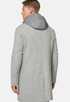 Manteaux-Boggi Milano Manteau En Jersey De Laine Avec Plastron